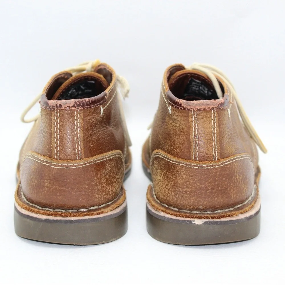 Kenneth Cole Reaction Desert Wind Mens 8.5 M‎ Tan Leather Chukka Boots Brown
